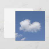 Wolk Hart Plat Kaart (Voorkant / Achterkant)