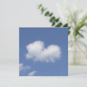 Wolk Hart Plat Kaart (Staand voorkant)