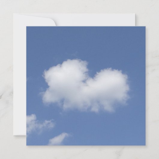 Wolk Hart Plat Kaart (Voorkant)