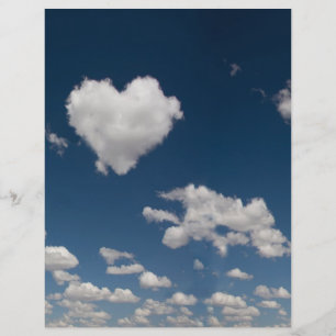 Wolk in de vorm van een hart flyer