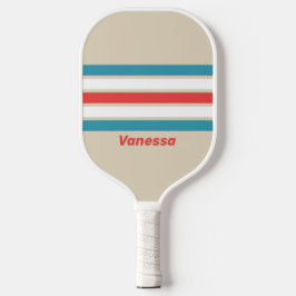 Wolk Jager Over Strepen met Naam Pickleball Paddle
