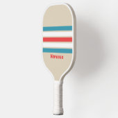 Wolk Jager Over Strepen met Naam Pickleball Paddle (Links)