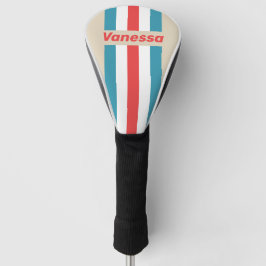 Wolk Jager Speld Gestreept met Naam Golfheadcover