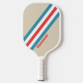 Wolk Jager Strepen met Naam Pickleball Paddle (Achterkant)