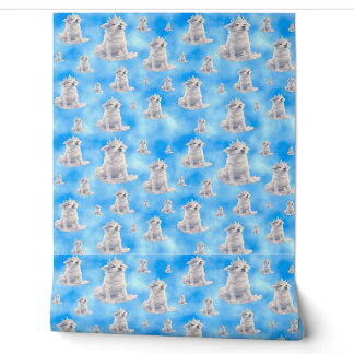 Wolk Kroon Puppy Behang