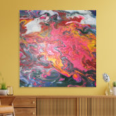 wolk lava wervelverf canvas afdruk (Insitu (Woonkamer))