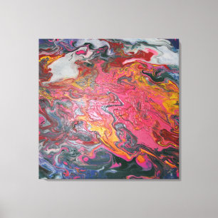 wolk lava wervelverf canvas afdruk