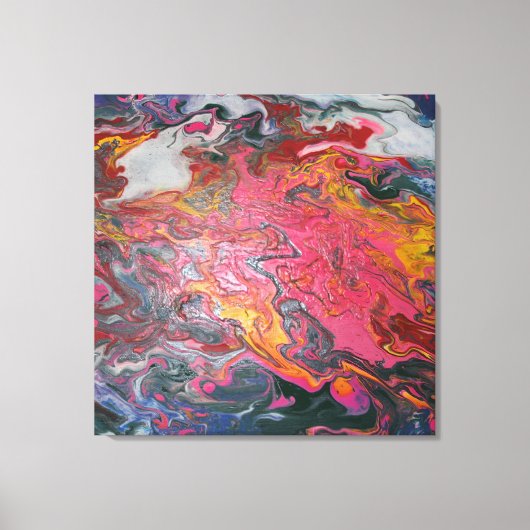 wolk lava wervelverf canvas afdruk (Voorkant)