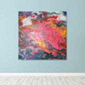 wolk lava wervelverf canvas afdruk (Insitu (Houten vloer))