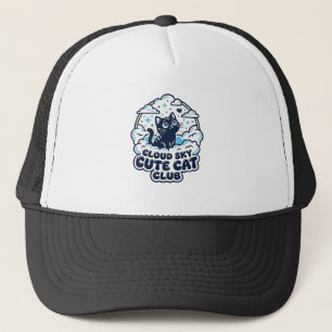Wolk Lucht Cute Kat Huisdier Liefhebber Shirt Kuns Trucker Pet