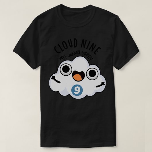 Wolk Negen Grappig Weer Pun 1 T-shirt (Design voorkant)