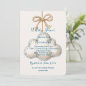 Wolk Nine Baby Shower Kaart (Staand voorkant)