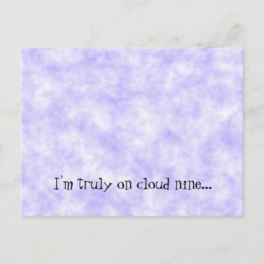 Wolk Nine Briefkaart (Voorkant)