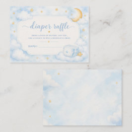 Wolk Nine Jongens Baby Shower Luier Raffle Informatiekaartje