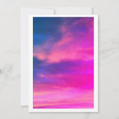 Wolk Nine Meisje Baby Shower Kleurrijke Roze Kunst Kaart (Achterkant)