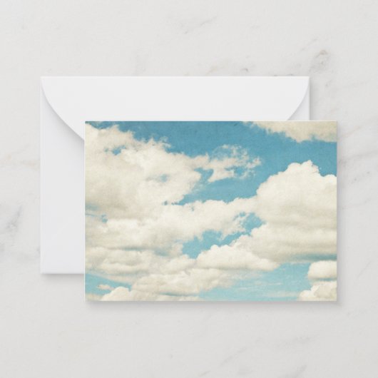  wolk notitiekaartje (Achterkant)