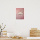 Wolk Print Drieerige Wolk Schildering Roze Muurkun (Keuken)