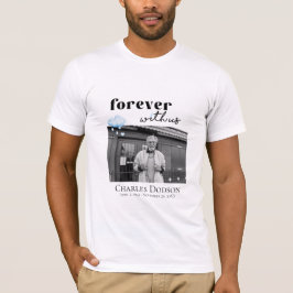Wolk regendruppels hart begrafenis foto gedenkteke t-shirt