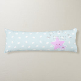 Wolk sterren baby pastelblauw lichaamskussen