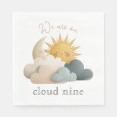 Wolk Thema Baby Shower Servetten (Voorkant)