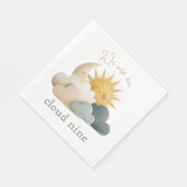Wolk Thema Baby Shower Servetten (Hoek)