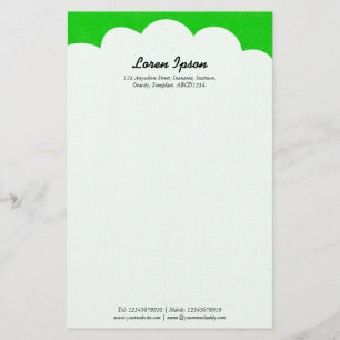 Wolk Top - Groen Briefpapier