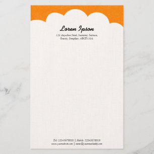 Wolk Top - Oranje Briefpapier