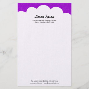 Wolk Top - Paars Briefpapier