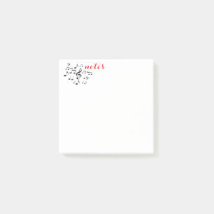 Wolk van muzieknoten grappig post-it® notes