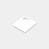 Wolk van muzieknoten grappig post-it® notes (Schuin)