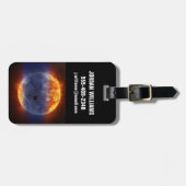 Wolk van waterstofgas van Exoplanet GJ 3470b Bagagelabel (Voorkant horizontaal)