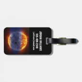 Wolk van waterstofgas van Exoplanet GJ 3470b Bagagelabel (Achterkant horizontaal)