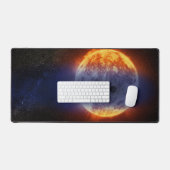 Wolk van waterstofgas van Exoplanet GJ 3470b Bureaumat (Keyboard & Muis)