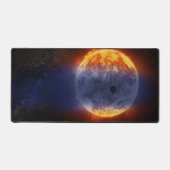 Wolk van waterstofgas van Exoplanet GJ 3470b Bureaumat (Voorkant)