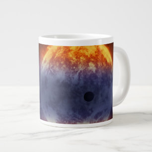 Wolk van waterstofgas van Exoplanet GJ 3470b Grote Koffiekop