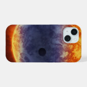 Wolk van waterstofgas van Exoplanet GJ 3470b iPhone 15 Case (Achterkant horizontaal)