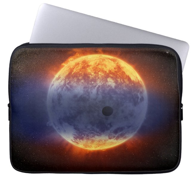 Wolk van waterstofgas van Exoplanet GJ 3470b Laptop Sleeve (Voorkant)