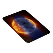 Wolk van waterstofgas van Exoplanet GJ 3470b Magneet (Rechterzijde)