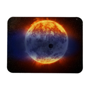 Wolk van waterstofgas van Exoplanet GJ 3470b Magneet