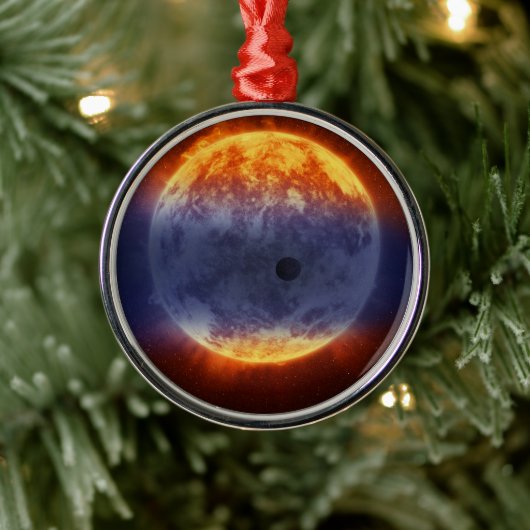 Wolk van waterstofgas van Exoplanet GJ 3470b Metalen Ornament (Boom)