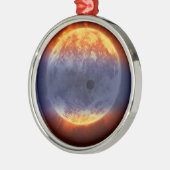 Wolk van waterstofgas van Exoplanet GJ 3470b Metalen Ornament (Links)