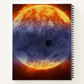 Wolk van waterstofgas van Exoplanet GJ 3470b Notitieboek (Achterkant)