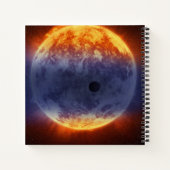 Wolk van waterstofgas van Exoplanet GJ 3470b Notitieboek (Achterkant)