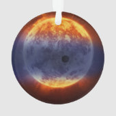 Wolk van waterstofgas van Exoplanet GJ 3470b Ornament (achterkant)
