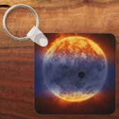 Wolk van waterstofgas van Exoplanet GJ 3470b Sleutelhanger (Voorkant)
