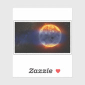 Wolk van waterstofgas van Exoplanet GJ 3470b Sticker (Vel)