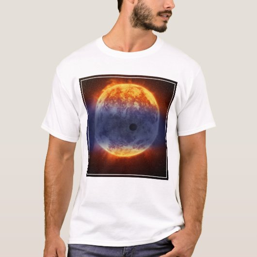 Wolk van waterstofgas van Exoplanet GJ 3470b T-shirt (Voorkant)