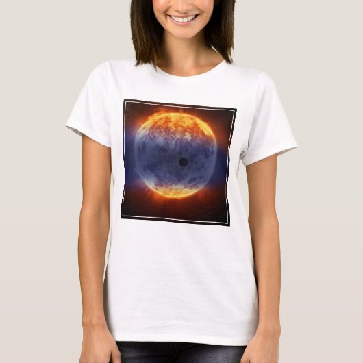 Wolk van waterstofgas van Exoplanet GJ 3470b T-shirt (Voorkant)