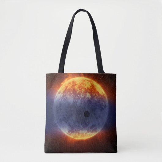 Wolk van waterstofgas van Exoplanet GJ 3470b Tote Bag (Voorkant)