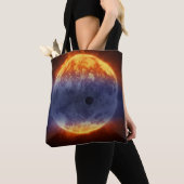 Wolk van waterstofgas van Exoplanet GJ 3470b Tote Bag (Dichtbij)